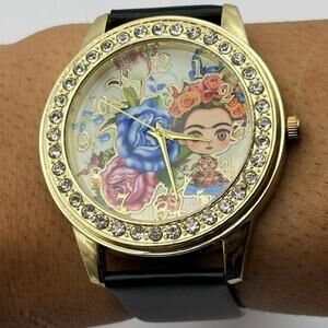 Gold Frida Kahlo Men’s Watch